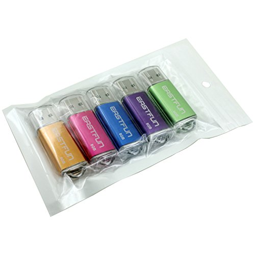 EASTFUN 5Pack 8GB USB Flash Drive USB 2.0 Model 6438890