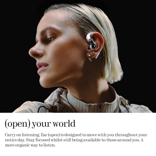 Nothing B182 Wireless Bluetooth 5.3 Open Ear Headphones IP54 Adaptive Noise Cancellation 30Hz-20kHz