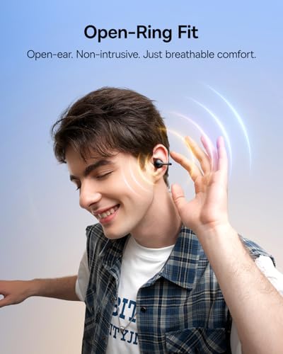Baseus Bass BC1 Open Ear Clip On Earbuds with USB-C Charging, Lightweight, Waterproof