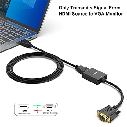 BENFEI HDMI to VGA Adapter 1920x1080@60Hz 1 Count 000272black