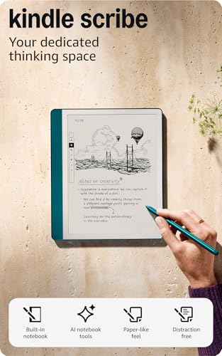 Kindle Scribe 64GB E-Reader with Pen, 10.2in Display