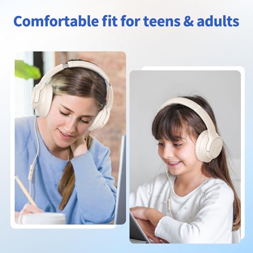Botesty Sound LRIS Wired Over-Ear Headphones with Built-In Microphone and 3.5mm Jack