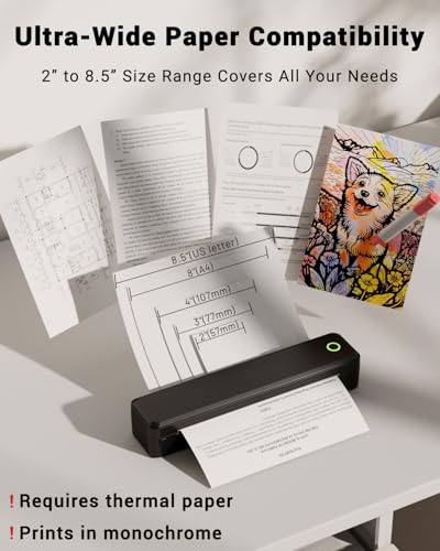 Labeer 8.5 x 11 U8 Monochrome Thermal Printer