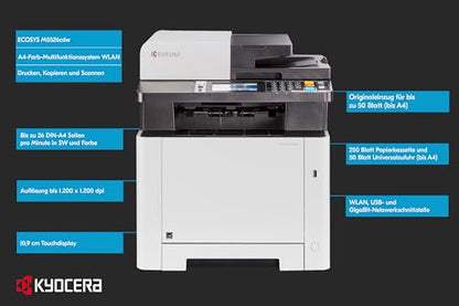 Kyocera M5526CDW All-in-One Laser Printer 1200x1200 DPI Color 27 PPM
