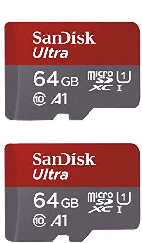 SanDisk 64GB SDSQUAR-064G-2PK MicroSDXC Class 10 Memory Card