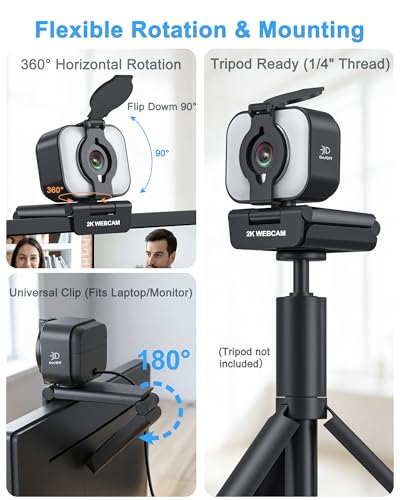 Atatat 1 Count DS04 2K Webcam USB Compact Webcam