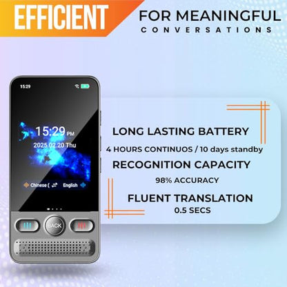 Shenzhen Msai Technology Co., Ltd. 4.53 x 2.24 x 0.56 inches Model 001 Online/Offline Language Translator 138 Languages Device