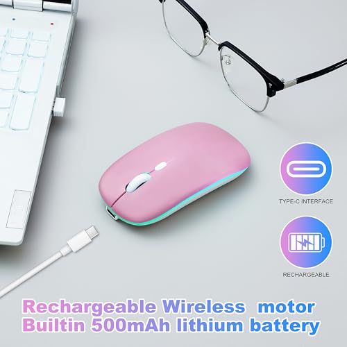 AZTZATZ Wireless Bluetooth Mouse Model Number: Wireless Bluetooth Mouse, Connectivity: Bluetooth 5.2/2.4G, DPI: 1600