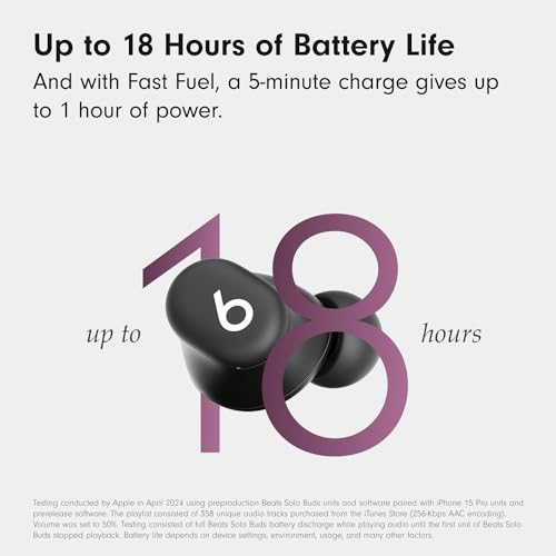 Beats MUVW3LL/A Wireless Earbuds 18 Hours Battery Life Dual Driver Technology