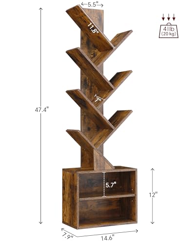 SUNMORY 6 Tier BC2023W2-VT Floor Mount Bookshelf