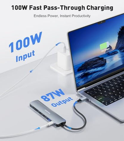 UANTIN 7-in-1 USB C Hub USB-C Docking Station