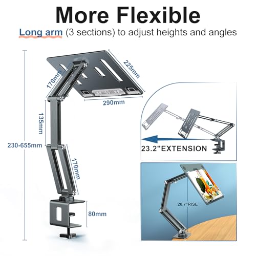 Nediea Laptop Mount - Model nediea-XXX - Adjustable Height Stand for Laptops