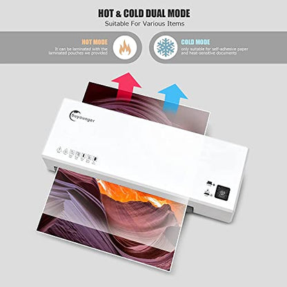 Buyounger A4 Laminator FNL012 340mm/min 2 Roller White Office Product
