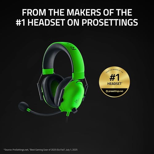 Razer BlackShark V2 X RZ04-03240600-R3U1 Wired Over Ear PC Headset with 50mm Audio Drivers