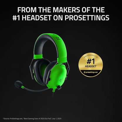 Razer BlackShark V2 X RZ04-03240600-R3U1 Wired Over Ear PC Headset with 50mm Audio Drivers