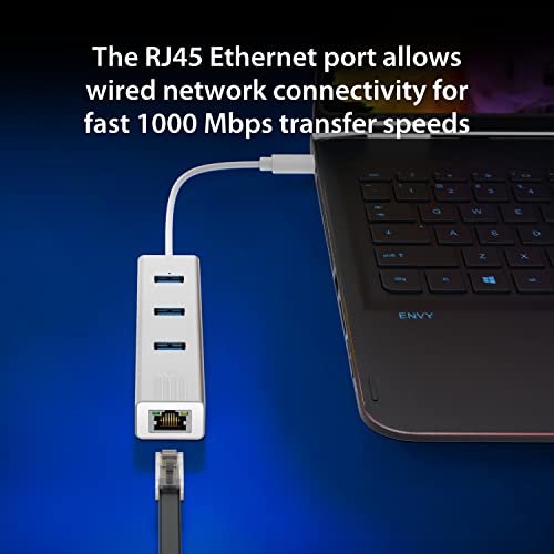 j5create USB-C 3-Port HUB + Gigabit Ethernet Adapter JCH474
