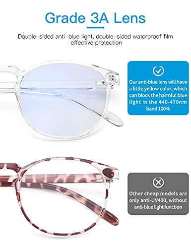 CNLO 1 Count 6126C3 Lightweight Full Rim Blue Light Blocking Glasses
