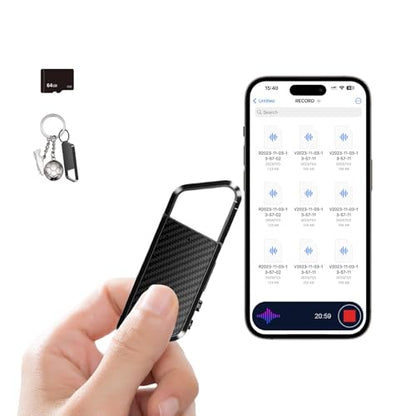 NekSide 64GB USB-02 WAV Digital Voice Recorder with Built-in Microphone