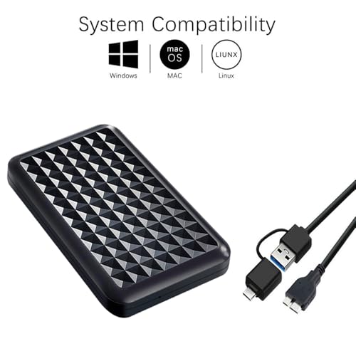 Tianken 1TB TK-EHDLG1030 USB 3.0 External Hard Drive 2.5-Inch