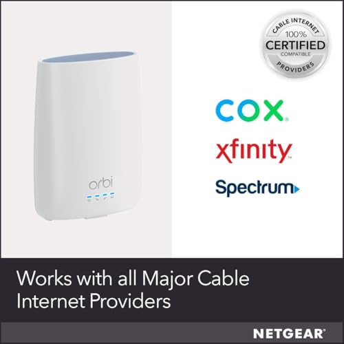 NETGEAR CBR40 Tri-Band Cable Modem and WiFi Router Combo - 802.11ac, AC2200, 2,000 sq. ft. Coverage