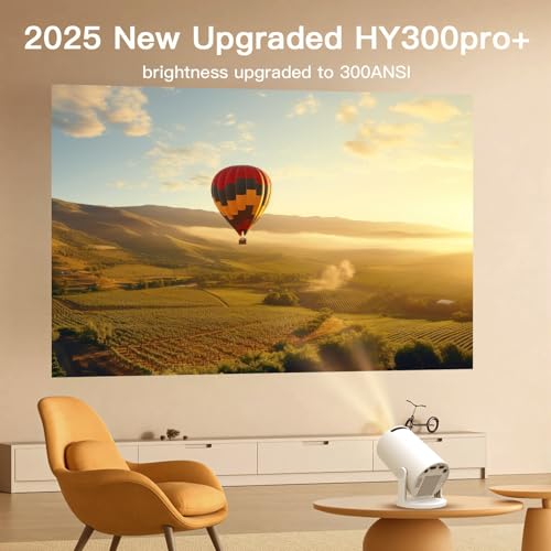 WEMI 4K X1BQ 1280x720 LCD Portable Projector 300 ANSI Lumens