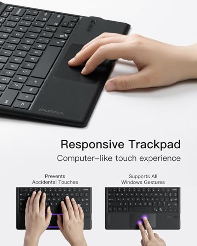 Inateck Black KB02027-BK-US Keyboard Bluetooth Scissor-Switch QWERTY