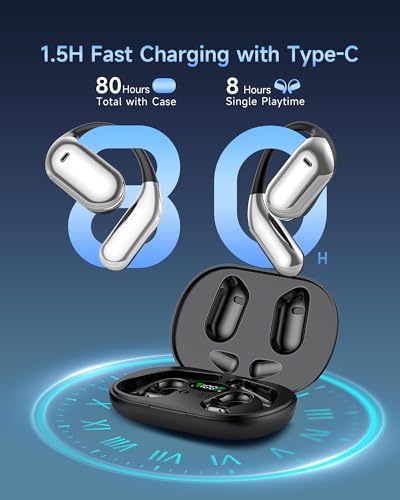 Faxoimu YYKQ16 Wireless Charging Case 144 Languages Real-Time AI Translator Black