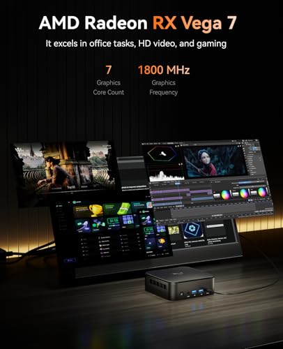KAMRUI Mini PC E3B AMD Ryzen 5 7430U 16GB DDR4 512GB SSD Mini Computer Triple Display 4K
