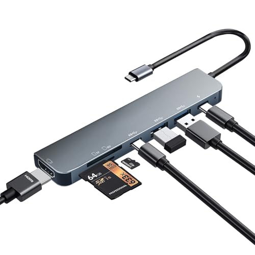 Luonanava USB C Hub 7 Ports 4K HDMI 5Gbps USB 3.0 DE-HDMI-005