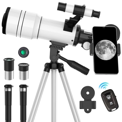 ToyerBee 70mm BY-001CA Fixed Focal Length 300mm Barlow Altazimuth Mount Telescope