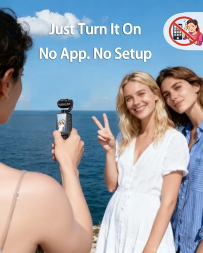 W & O 5.35" Q7 1072p Handheld Video Camera with 180° Rotating Lens