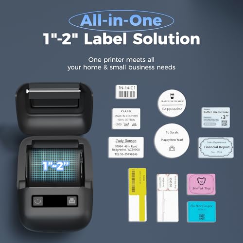cabaro 1.5 Inch BQJ001 203 dpi Portable Label Maker