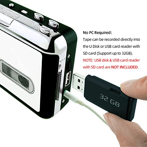 Reshow 1.0 Count 136-RS-GCP231WH001-US Cassette to MP3 Converter
