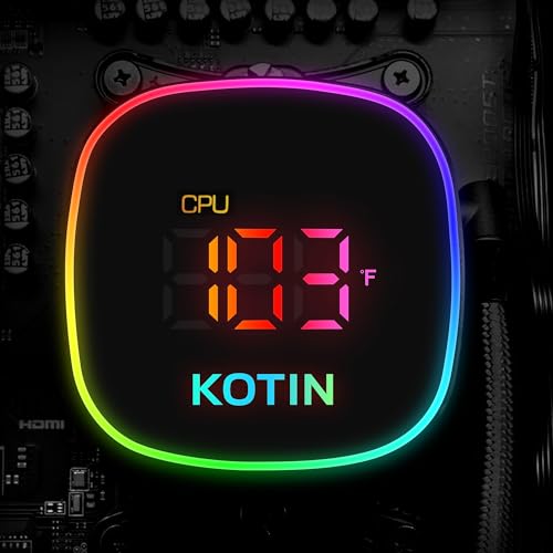 KOTIN KTG60BA797X3250712G Dual Monitor PC, Windows 11 Home, 7680 x 4320 Resolution, Liquid Cooling, Black, Tower