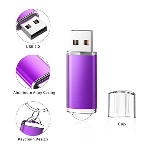 K&ZZ 64GB U215 USB 2.0 Flash Drive Multicolored 5 Pack