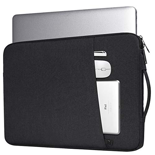 iKammo 14 Inch Laptop Sleeve Black Nylon Travel Pouch Waterproof Modern Soft