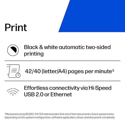 HP LaserJet Pro 4001dn Laser Printer, Monochrome, 1200 x 1200 DPI, 42 ppm