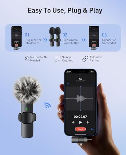 MENERESAS 3-in-1 Mini Microphone K15 70 dB Omnidirectional Audio Device