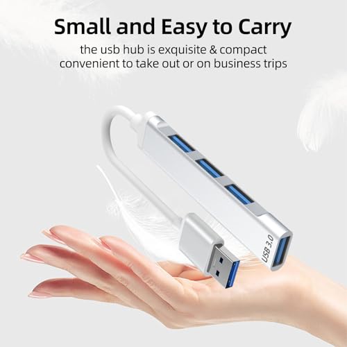 SHMVQ 4-Port A3 USB Hub USB 3.0 Splitter 5 Gbps Aluminum