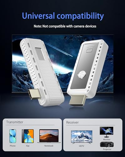 Tongtion 50M 269W-E 1080P 60Hz Wireless HDMI Transmitter and Receiver