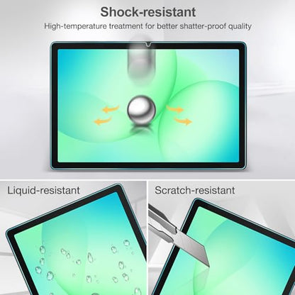 ProCase 11 Inches Tempered Glass Screen Protector for Galaxy Tab A9 Plus 2023 / A11 Plus 2025, 9H Scratch Resistance
