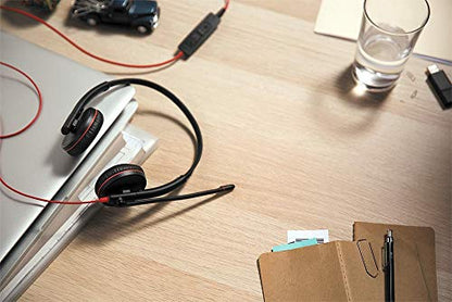 POLY 209745-101 Blackwire C3220 Headset USB-A Over-Ear Binaural