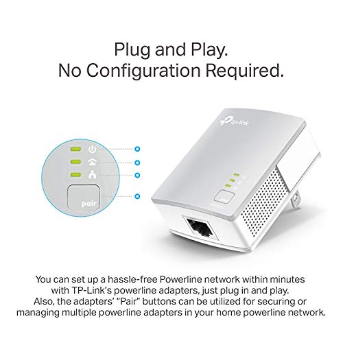 TP-Link 100Mbps TL-PA4010KIT Ethernet Powerline Adapter - White