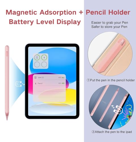 JvKzaen 5.91in AC10S 0.9mm Stylus Pen for iPad 2018-2025