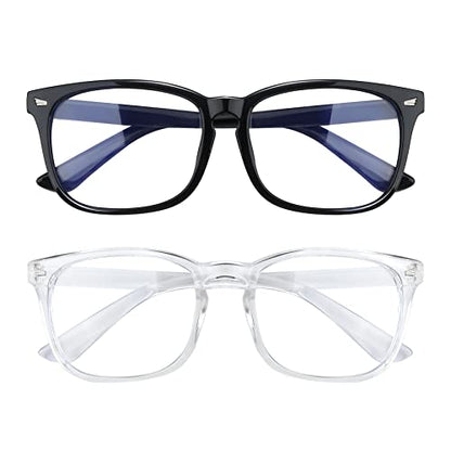 AFNWQI 52mm AFNWQI21654 Blue Light Blocking Glasses, Square, Full Rim