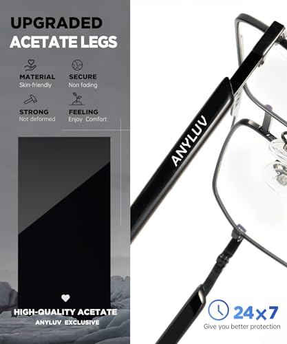 ANYLUV Medium AN4528-1 Blue Light Blocking Reading Glasses
