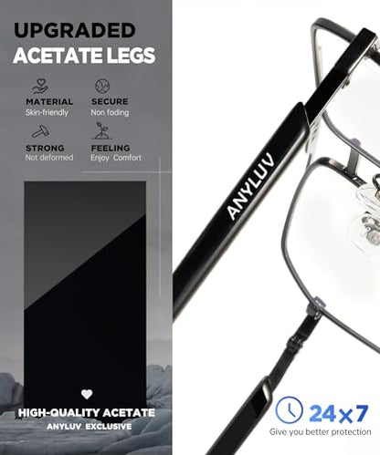ANYLUV Medium AN4528-1 Blue Light Blocking Reading Glasses