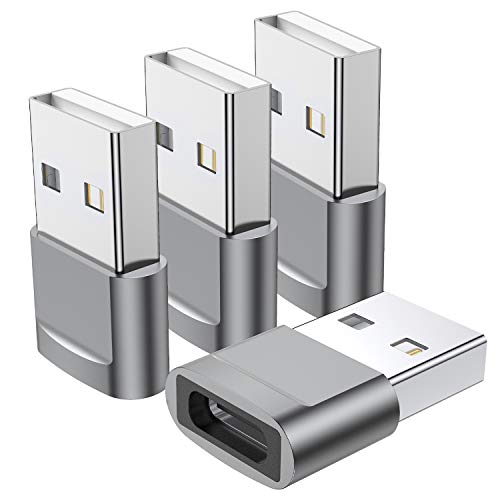 QianLink USB C Female to USB A Male Adapter 4 Count
