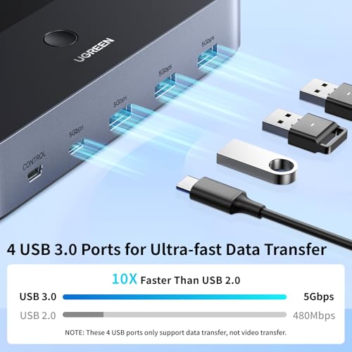 UGREEN 8 Ports AK500 USB 3.0 Hub Plug In Compatibility Multiple Devices