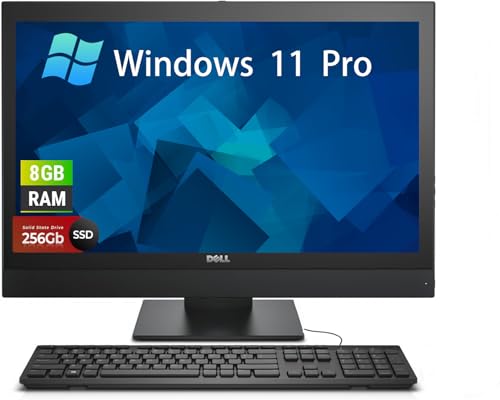 Dell 21.5" OptiPlex 5250 All-in-One Desktop Computer | 1920x1080 | Windows 11 Pro | Intel G4560 | 8GB RAM | 256GB SSD
